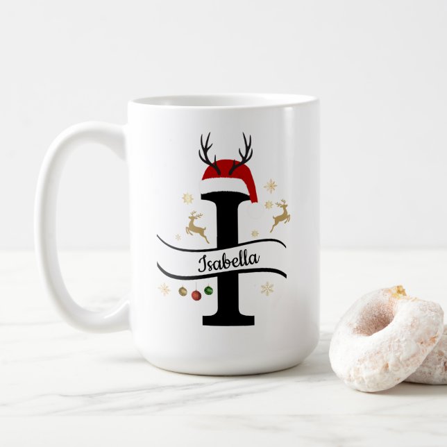 Julbrev I Alfabet  Kaffemugg (Med munk)