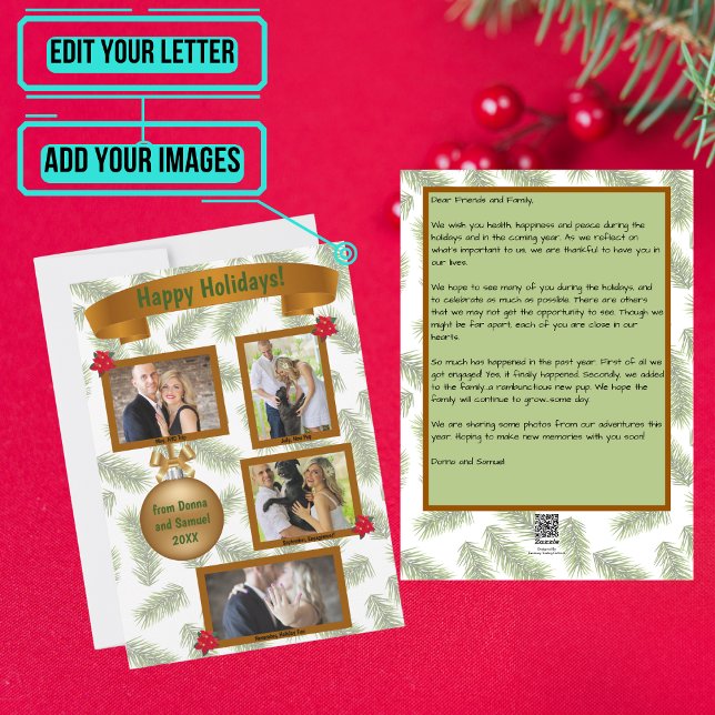 Julbrev med Foto - Granarstallar Julkort (A custom holiday letter/photo card can help you stay connected.)