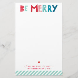 JULBREV modern rolig gläd dig typografi Brevpapper
