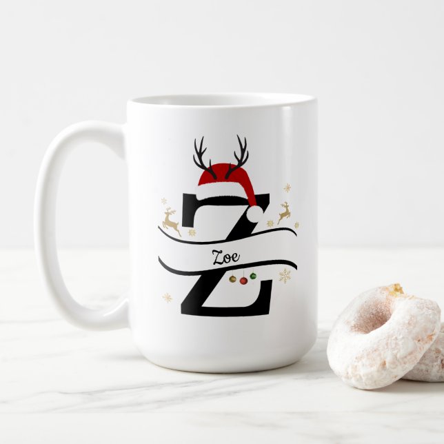 Julbrev Z Alfabet  Kaffemugg (Med munk)