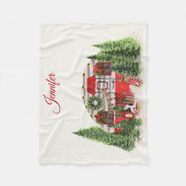 Julbrickor Camper Outdoorsy Tema Fleecefilt