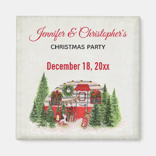 Julbrickor Camper Outdoorsy Tema Magnet