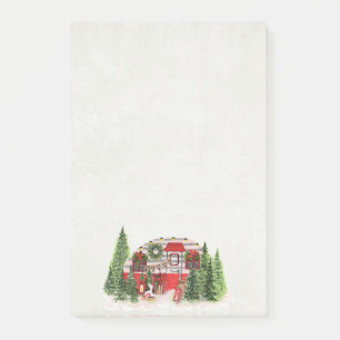 Julbrickor Camper Outdoorsy Tema Post-it Block
