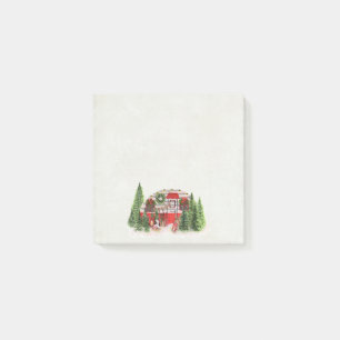 Julbrickor Camper Outdoorsy Tema Post-it Block