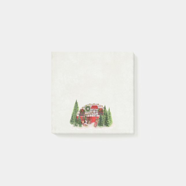 Julbrickor Camper Outdoorsy Tema Post-it Block (Framsida)