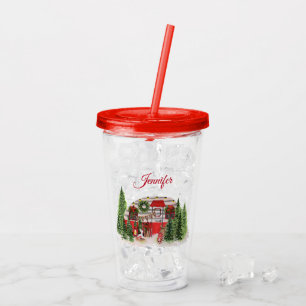 Julbrickor Camper Outdoorsy Tema Take Away Mugg