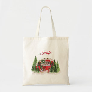 Julbrickor Camper Outdoorsy Tema Tygkasse