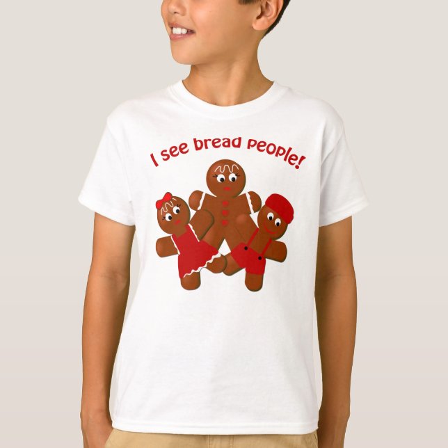 Julbrödbröd Bread People Funny T-shirt (Framsida)