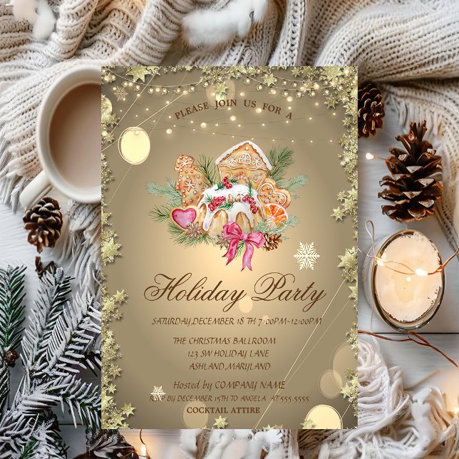 Julbrödbröd Cookies Stars Grönt Inbjudningar (Skapare uppladdad)