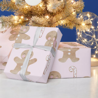 Julbrödder Rosa Papper Presentpapper