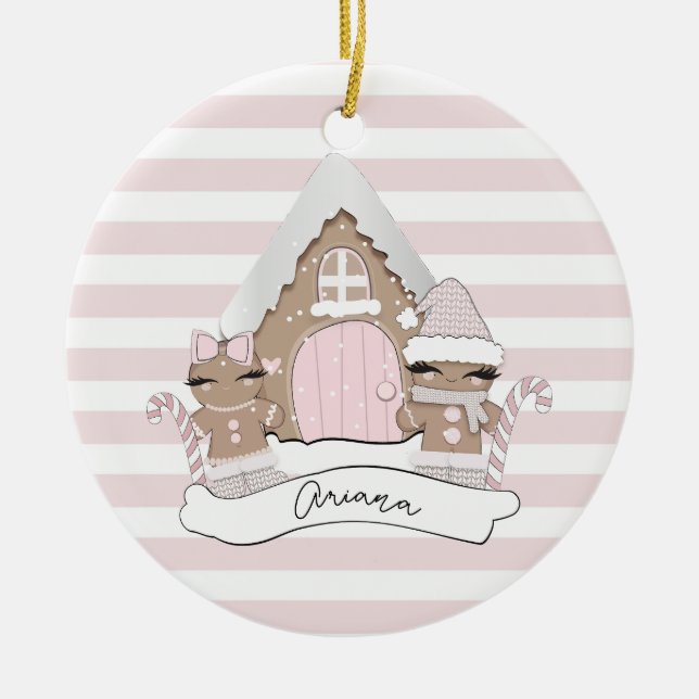 Julbrödder Rosa Träd Dekoration (Framsidan)