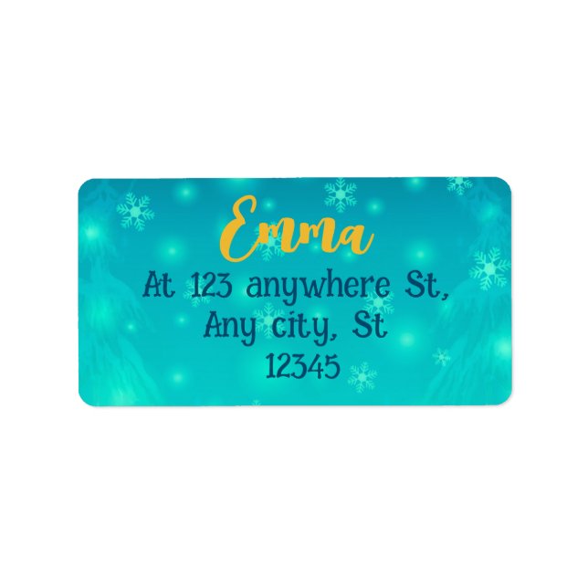 Julbrödrosthöljet och nyår adressetikett (Framsidan)