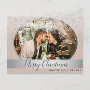 Julbröllop Save The Date-inbjudan Helg Vykort
