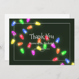 Julbröllop Tacksamhetskort Tack Kort