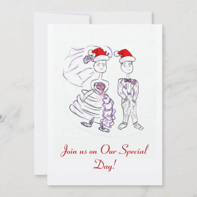 Julbröllopsinbjudan Inbjudningar (Framsida)