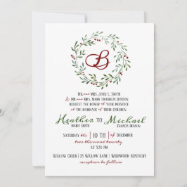 Julbröllopsinbjudan Inbjudningar