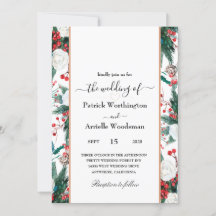 Julbröllopsinbjudningar