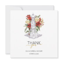 Julbröllopsklänning Bröllopsdusch Tack 