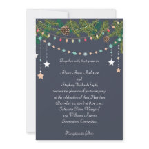 Julbröllopskrita Bröllopsinbjudan