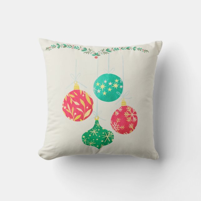 Julbubblor - dekorativ fyllning kudde (Framsida)