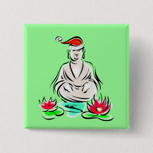 JulBuddha teckning Knapp