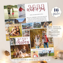 Julbudget En Minnesvärd År 16 Fotokort