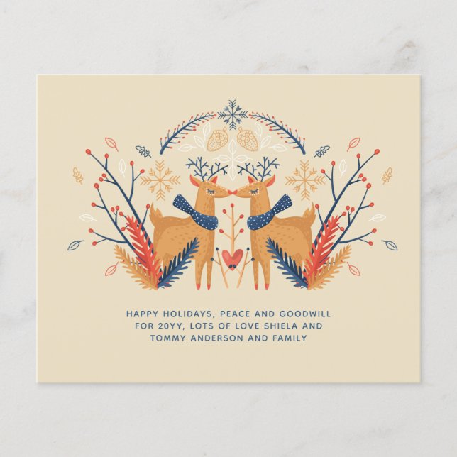 Julbudget Hjort Skandinavisk Folkkonst (Framsida)