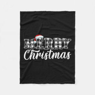 Julbuffalo Black and White Play För manar Wo Fleecefilt