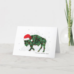 Julbuffalo Helgkort