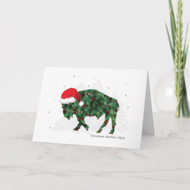 Julbuffalo Helgkort (Framsida)