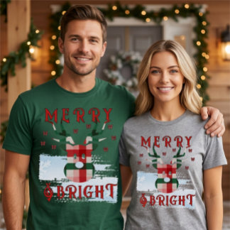 Julbuffelrutig ren Glädje & Ljus T Shirt