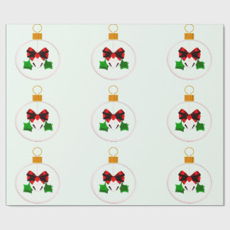 Julbulb Jingelklocka Inpackningspapper Presentpapper