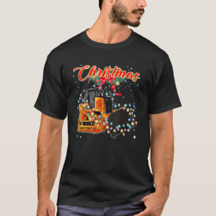Julbulldozer med Ljuset jul T Shirt
