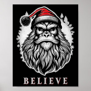 Julbult - tro på Bigfoot Wearing San Poster