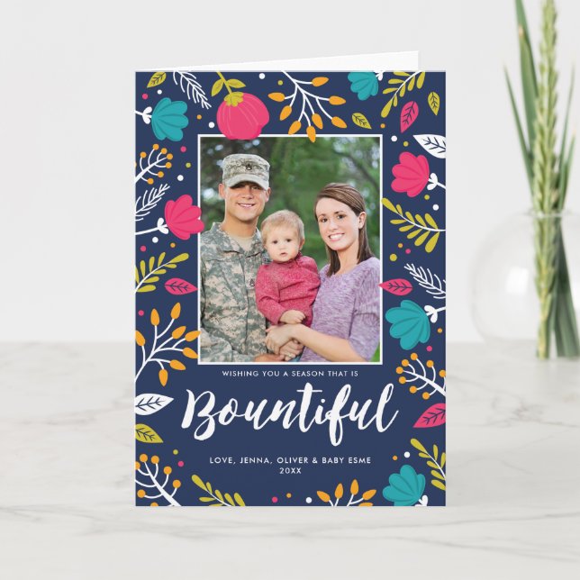 Julbund-Helgdag-mappat kort (Framsida)