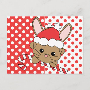 Julbunny Helg Vykort