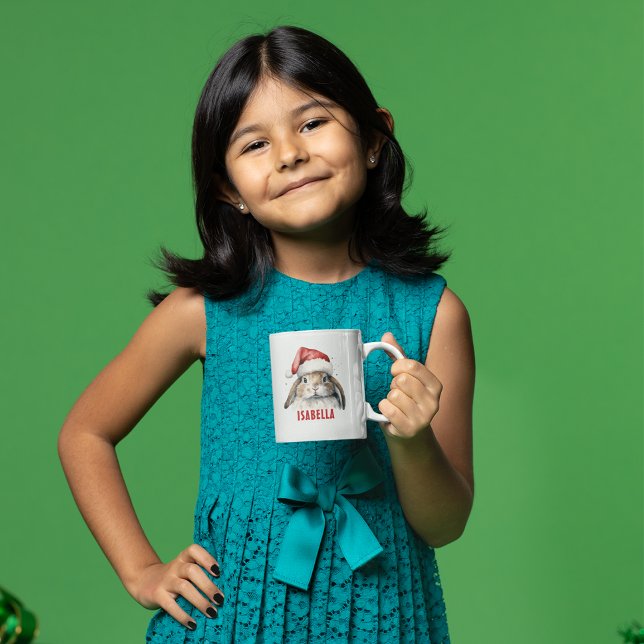 Julbunny Personlig Kids Mugg (Personalized Christmas Mug Keepsake)