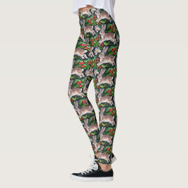Julbunny Rabbit Berries Women's Leggings
