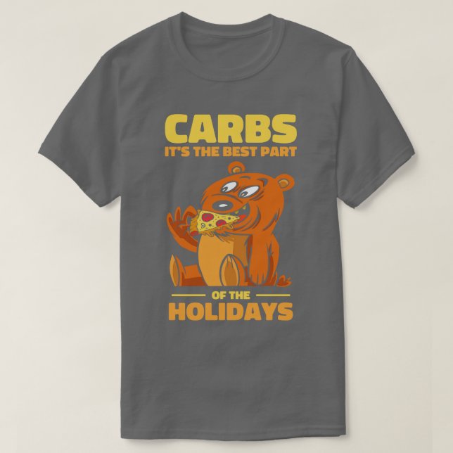 Julburk Carbs Helgdag Pizza Fast Food Foodi T Shirt (Design framsida)