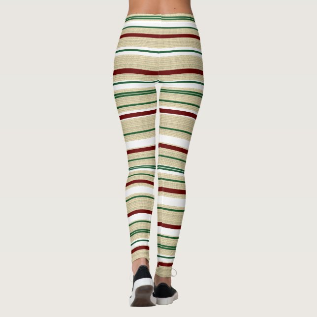 Julburk strimlad leggings (Baksida)