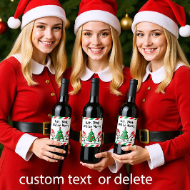 Julburk Vinflaska Etikett