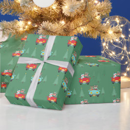 Julburkar i gamla bilar presentpapper