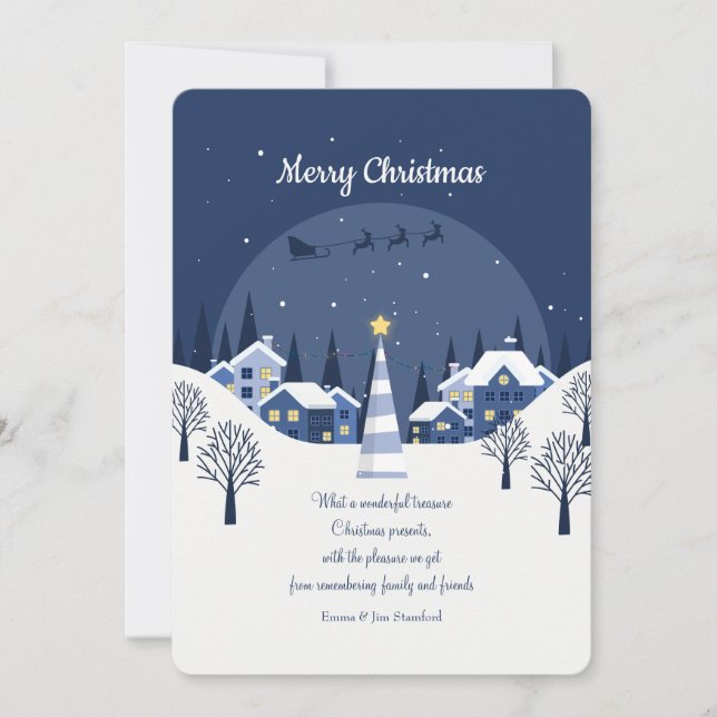 Julby Holiday Card Inbjudningar (Framsida)