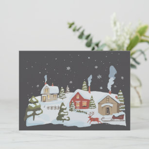 Julby Holiday Farm Jul Vintage Julkort
