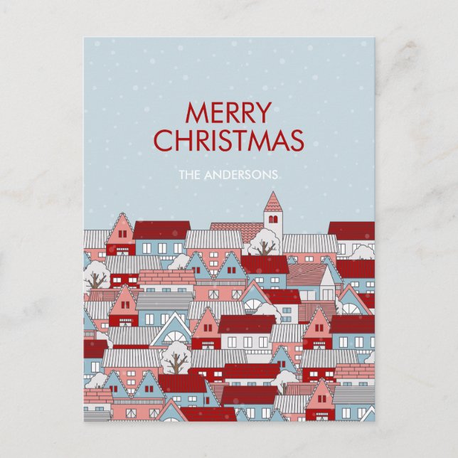 Julby Holiday Postkort Helg Vykort (Framsida)