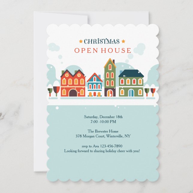 Julby Invitation Inbjudningar (Framsida)