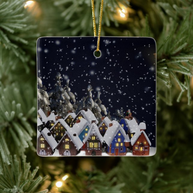 Julbyhus Julgransprydnad Keramik (Träd)