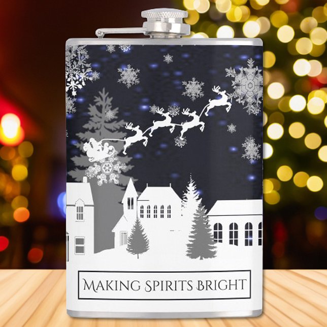 Julbykolv Fickplunta (Christmas Village Flask)