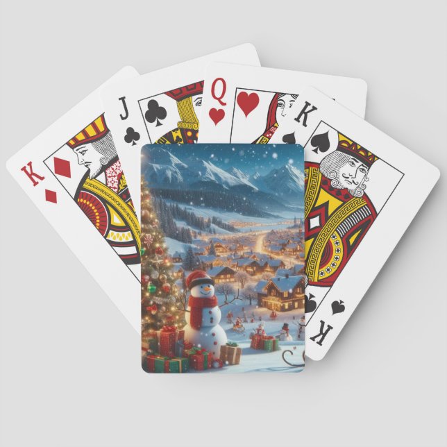 Julbyn Casinokort (Baksidan)