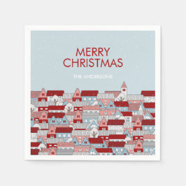 Julbyn Helgdag Pappersservett